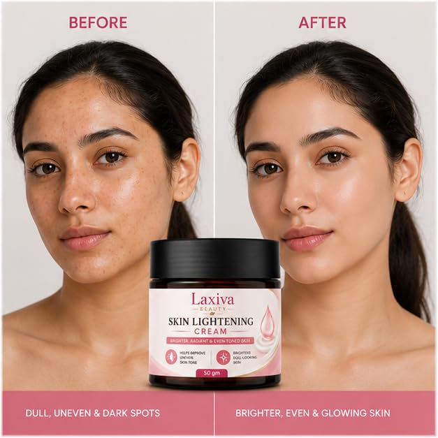 Laxiva Beauty Skin Tone Cream for Face & Body, Daily Moisturizing Cream, Hydrating Skin Care Formula, Smooth & Healthy-Looking Skin, Suitable for All Skin Types, 50g