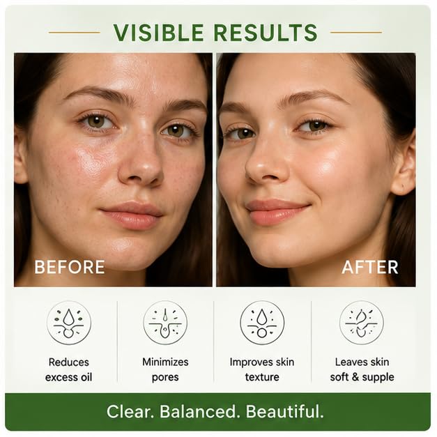Laxiva Beauty 5% Niacinamide Face Serum for Daily Skincare, Lightweight Facial Serum for Balanced-Looking Skin, Fast-Absorbing Formula, All Skin Types, 30ml