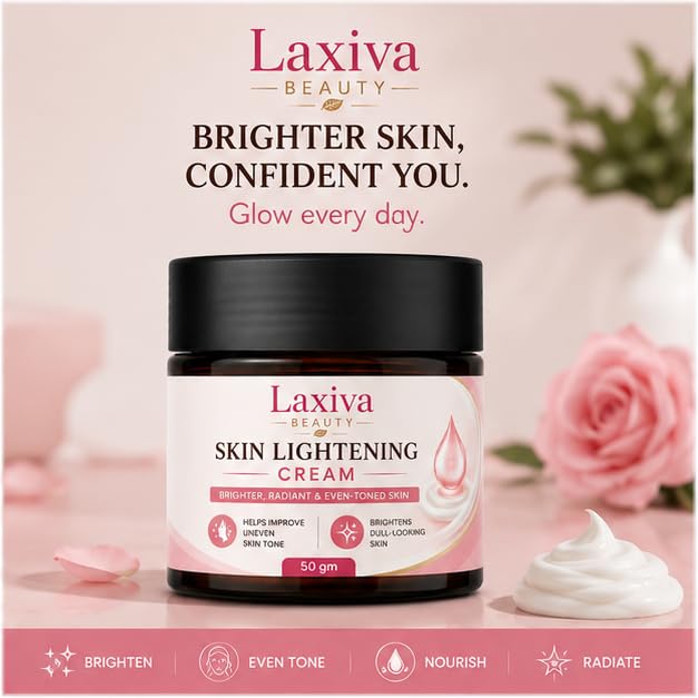 Laxiva Beauty Skin Tone Cream for Face & Body, Daily Moisturizing Cream, Hydrating Skin Care Formula, Smooth & Healthy-Looking Skin, Suitable for All Skin Types, 50g
