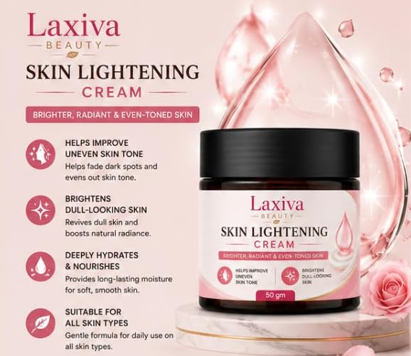 Laxiva Beauty Skin Tone Cream for Face & Body, Daily Moisturizing Cream, Hydrating Skin Care Formula, Smooth & Healthy-Looking Skin, Suitable for All Skin Types, 50g