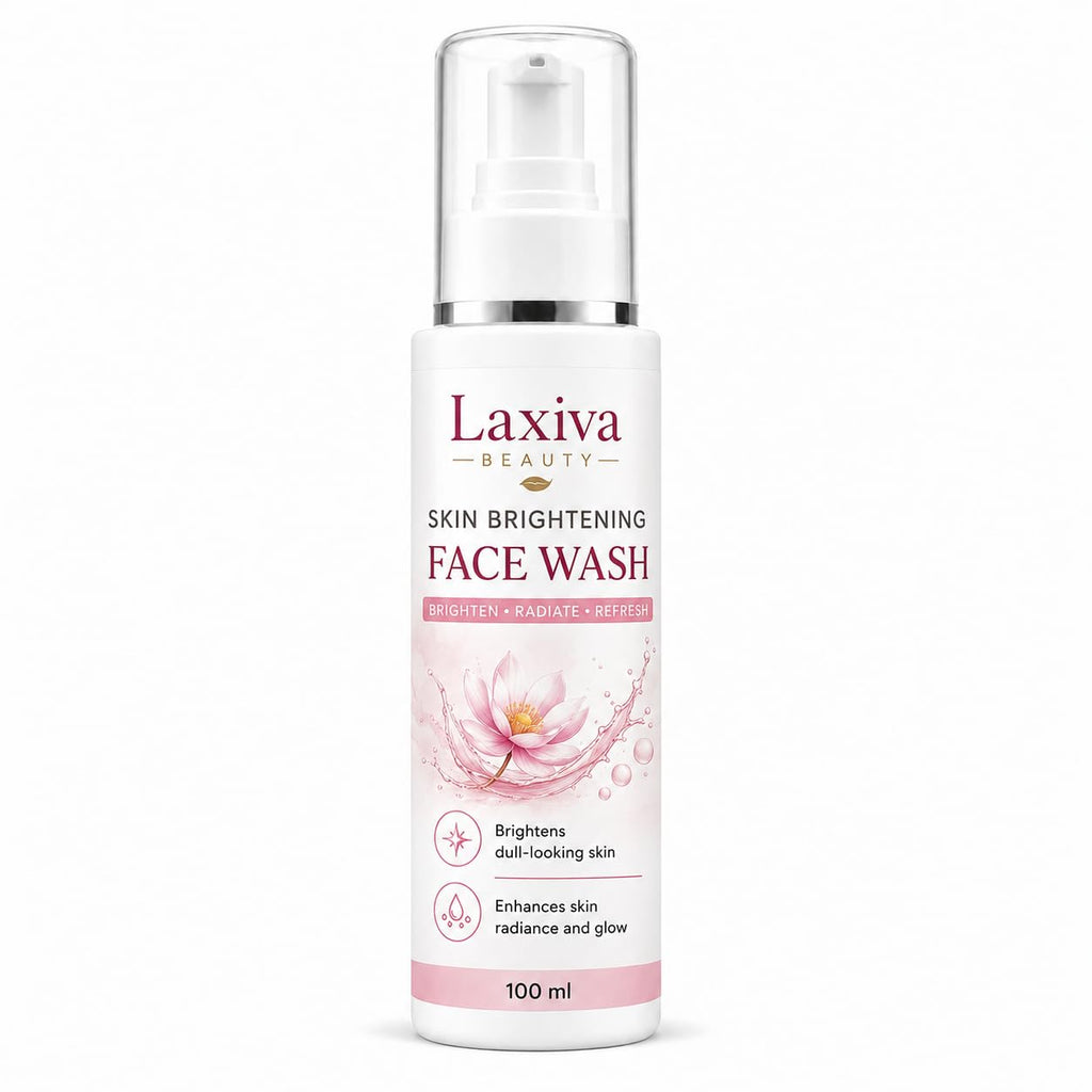 Laxiva Beauty Skin Brightening Face Wash, Daily Facial Cleanser, Refreshing Face Wash for Dull-Looking Skin, Gentle Cleansing Formula, Hydrating & Revitalizing Face Cleanser, 100ml