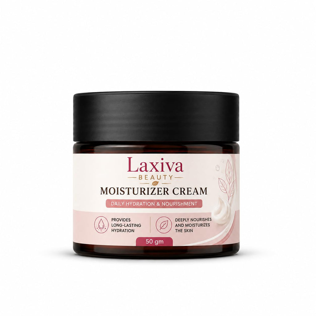 Laxiva Beauty Moisturizer Cream for Face & Body, Daily Hydration Cream, Lightweight Moisturizing Formula, Soft & Smooth Skin Care, Suitable for All Skin Types, 50g