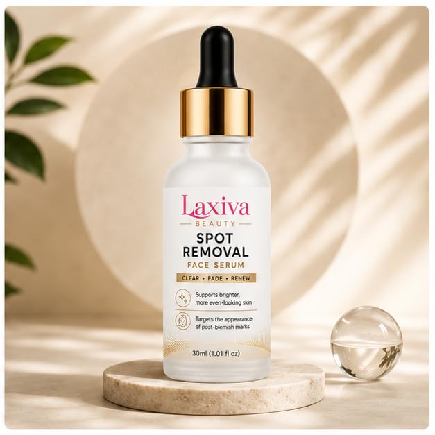 Laxiva Beauty Spot Removal Face Serum for Daily Skincare, Lightweight Facial Serum for Even-Looking Skin Tone, Fast-Absorbing Formula, All Skin Types, 30ml