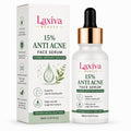 Laxiva Beauty 15% Anti Acne Face Serum for Daily Skincare, Lightweight Facial Serum for Oily & Blemish-Prone Skin, Fast-Absorbing Formula, All Skin Types, 30ml